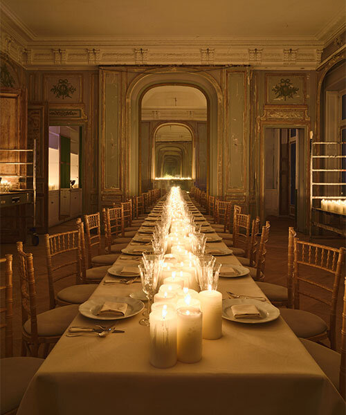 alexandre de betak & we are ona reimagine haussmannian paris apartment as culinary stage