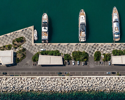 neiheiser argyros turns nautical cartography into coastal design at astir marina, athens