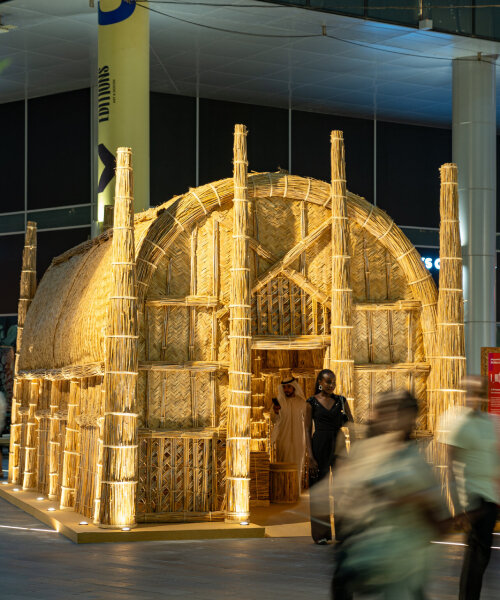 ola saad znad on reviving ancient marsh arab reed weaving at dubai design week pavilion