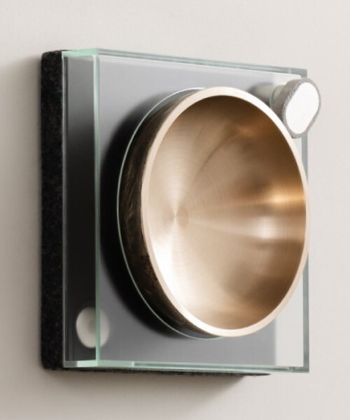 turntable-like sonic heirloom records any audio and plays it with the sound of ‘singing’ bell